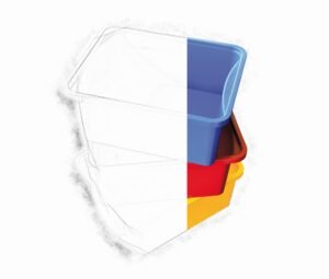 Re-Tray gekleurde stapelbare lade