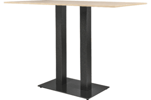 Tafel groot blad dubbel kolom poot blad beuken vierkant