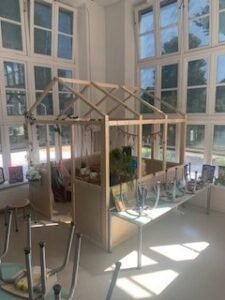 Huisframe van massief hout